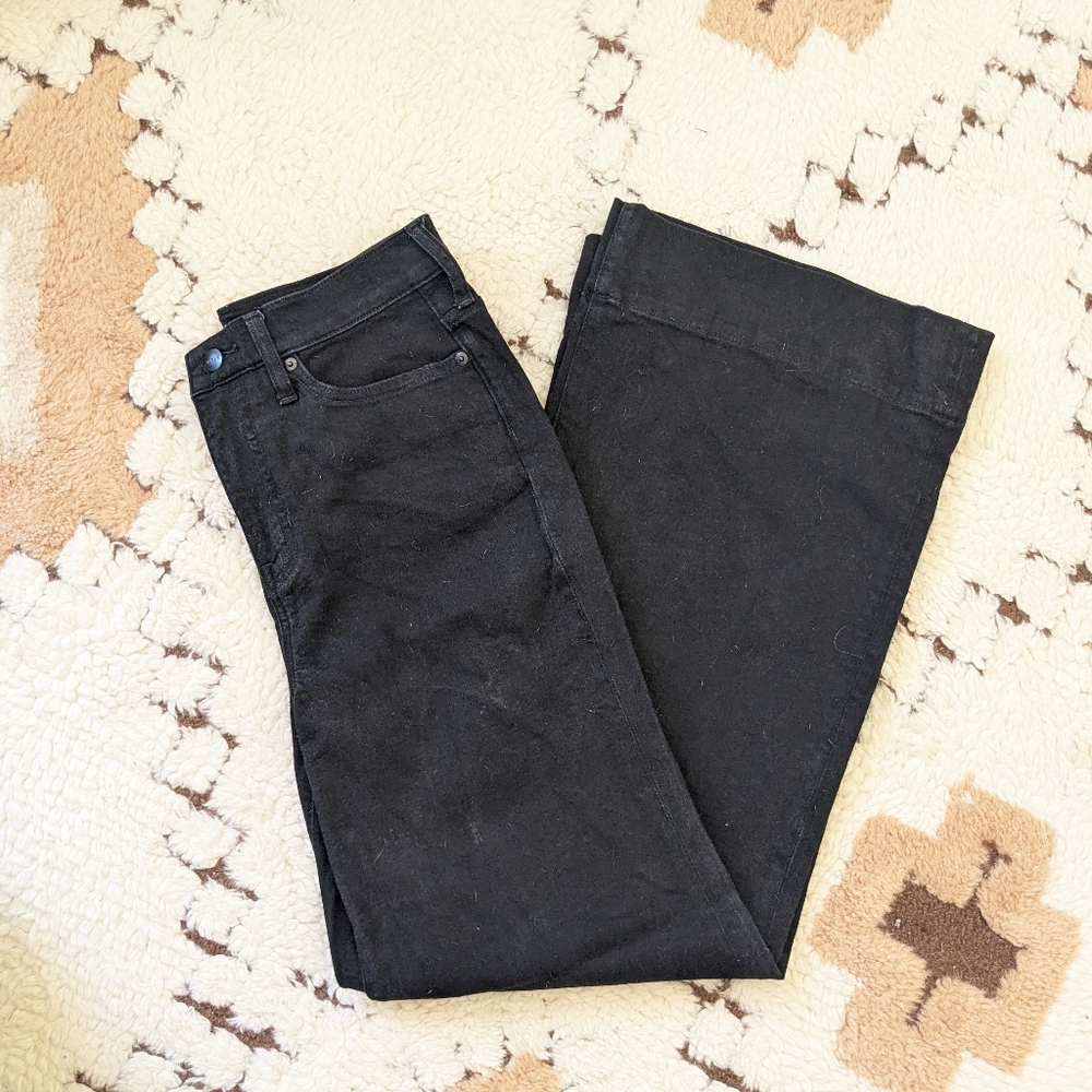 J Crew '96 Denim Trouser Jean In Black